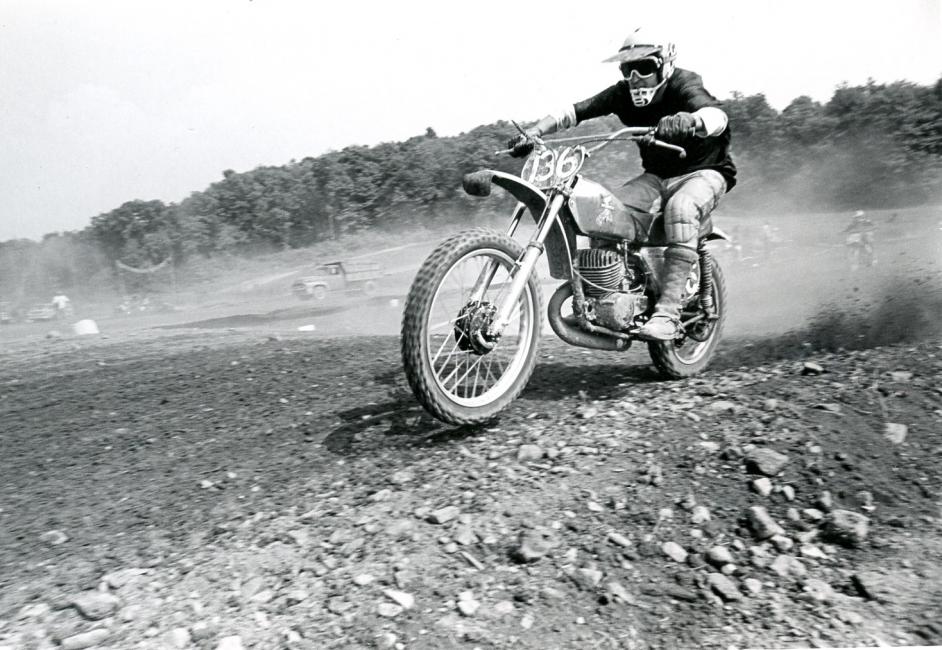 Vintage “Big Dave” on the throttle at Appalachia Lake, WV, circa 1973.