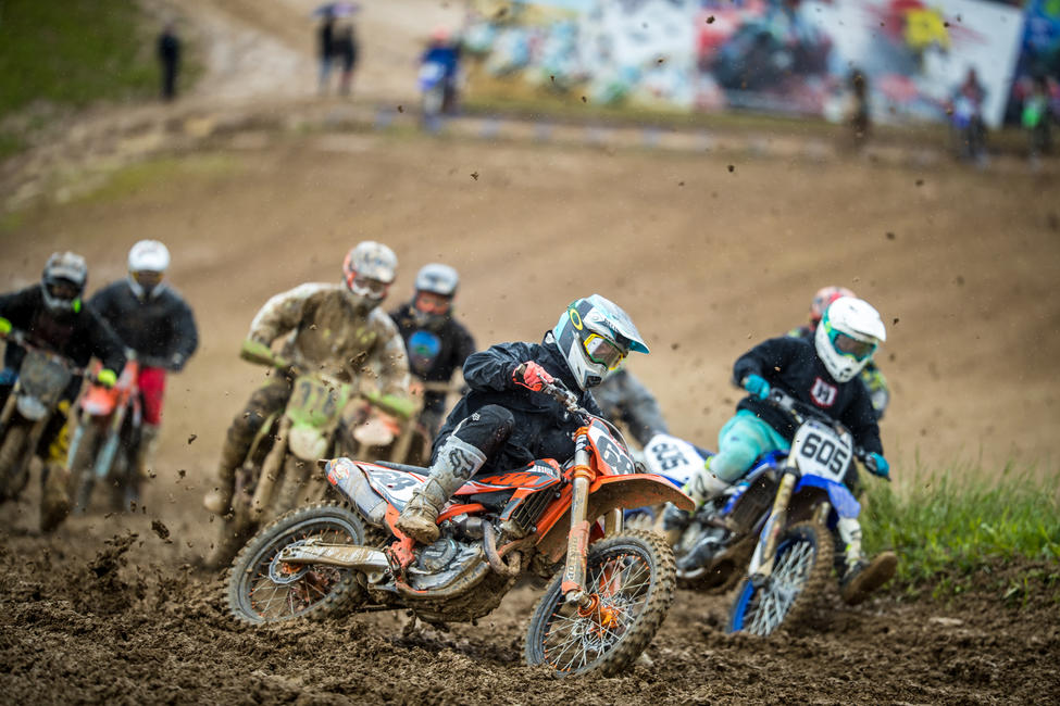 Sunday morning mud motos at High Point Raceway. Photo: Industrial Imaging 