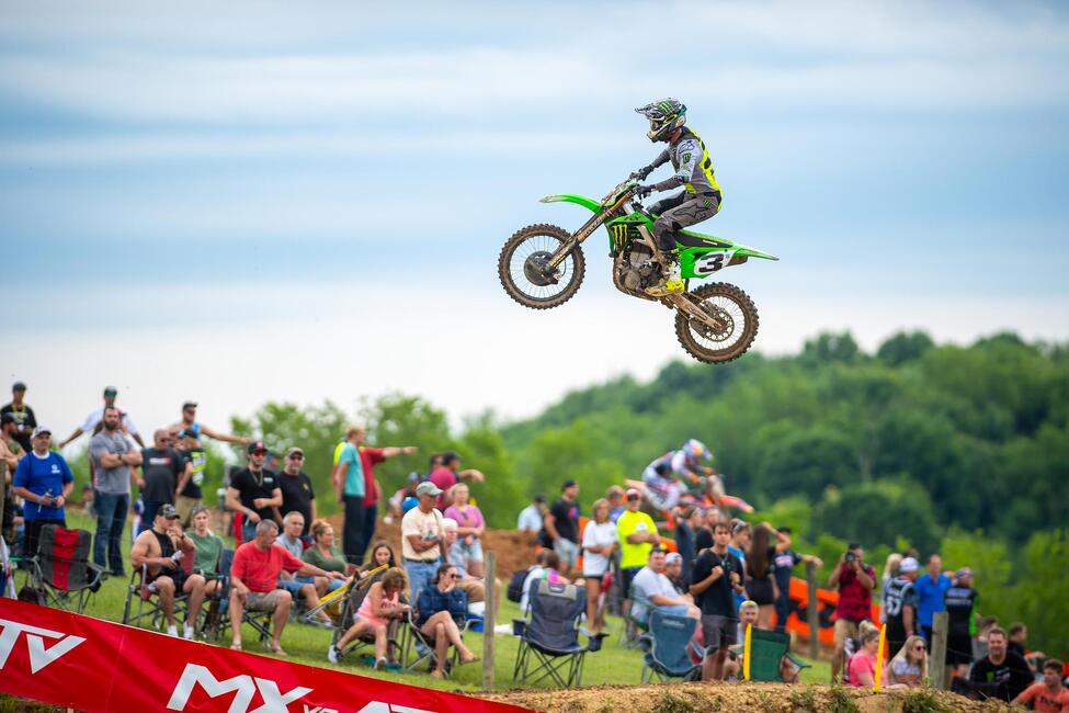 Eli Tomac saw a return to form with a moto win and overall podium finish.Photo: Align Media